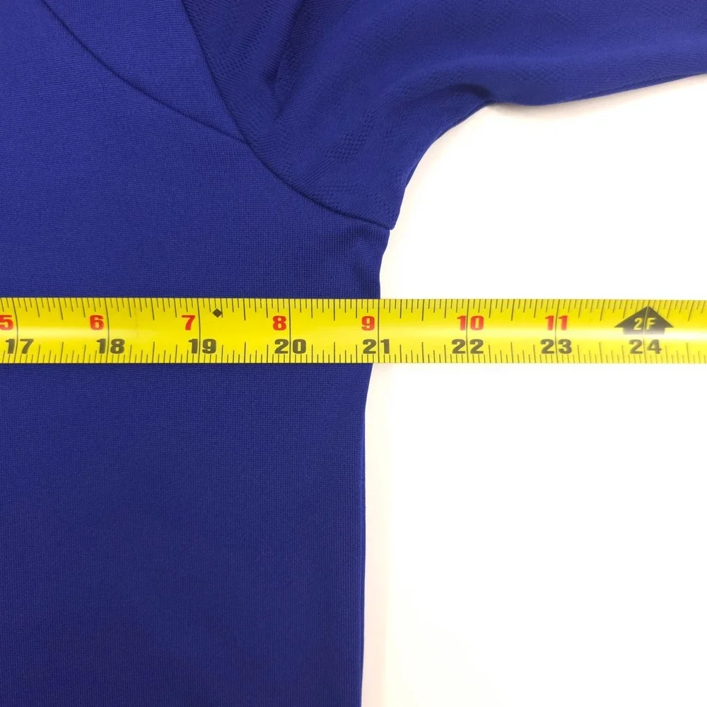 Adidas‎ Mens Polo Shirt ClimaCool Formotion M Blue Graphic Golf Performance